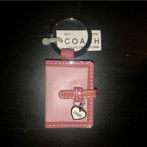 Adorable COACH key chain, book NWT